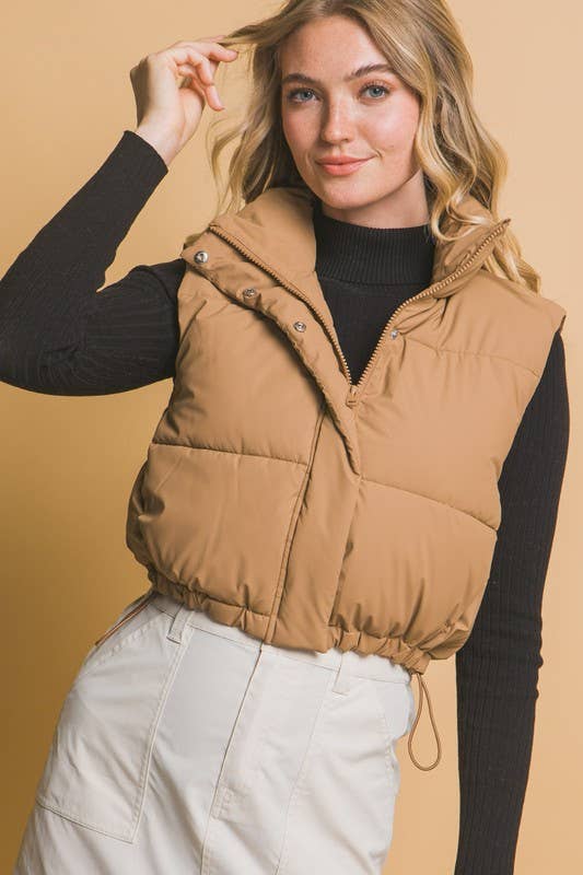 Vanilla Monkey - Wholesale Jacket - Women's - Cropped Puffer With Pockets12