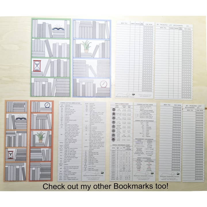 BeeGreen & CraftsPlannersPlus – wholesale Bokmärke – Virkmärkesbok med stickningsförkortningar - perfekt liten gåva2