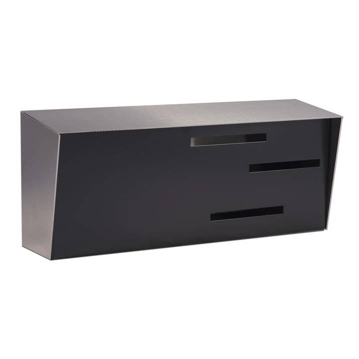 Modern Mailbox | Locking Mailbox - Stainless Steel / Black for wholesale by Modern Mailbox