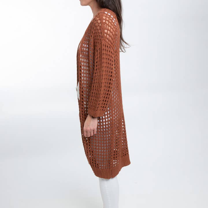 Howard's – Großhandel Strickjacke – Damen – Damenbekleidung in großen Größen Häkel-Cardigan Enya Langarm9