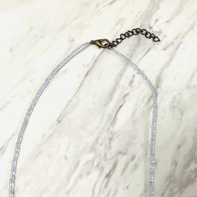 Anita K By Blushing Pink – Großhandel Kette mit Anhänger/Charm – Tschechische Perlen-Drahtanhänger-Halskette3