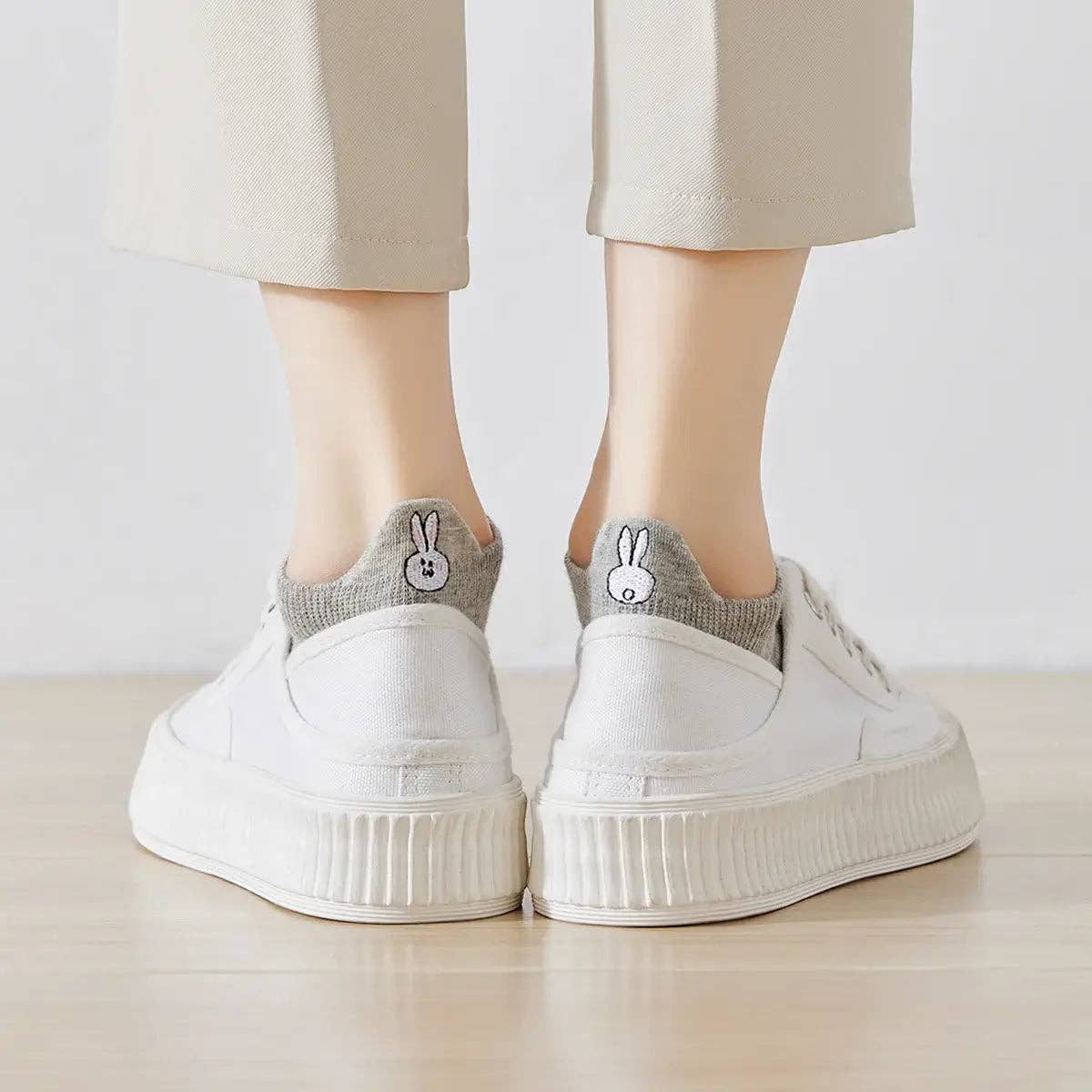 Tites Chaussettes - Vente Chaussettes – femme - Chaussettes Languette Lapin Femme I 35-418