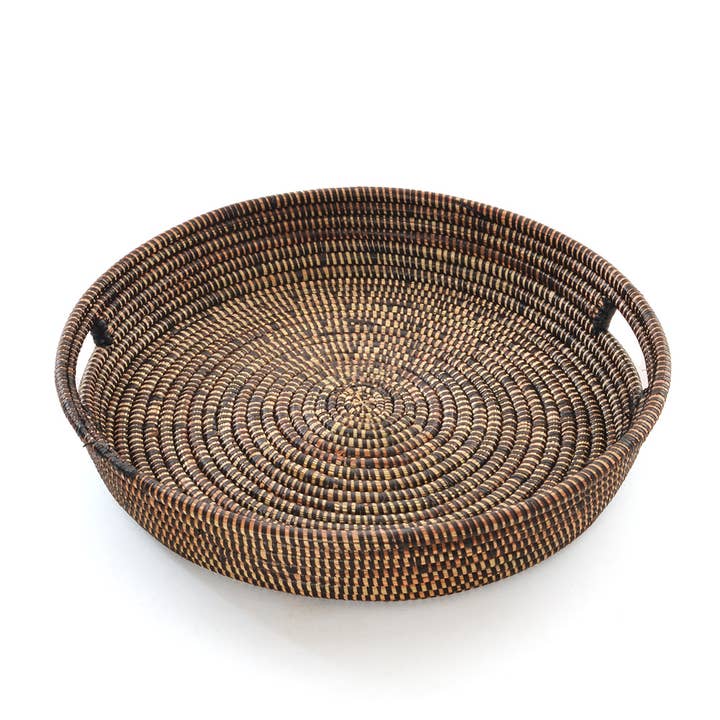 Swahili | AFRICAN MODERN - Wholesale Decorative Tray - Set of Three Black Nesting Trays