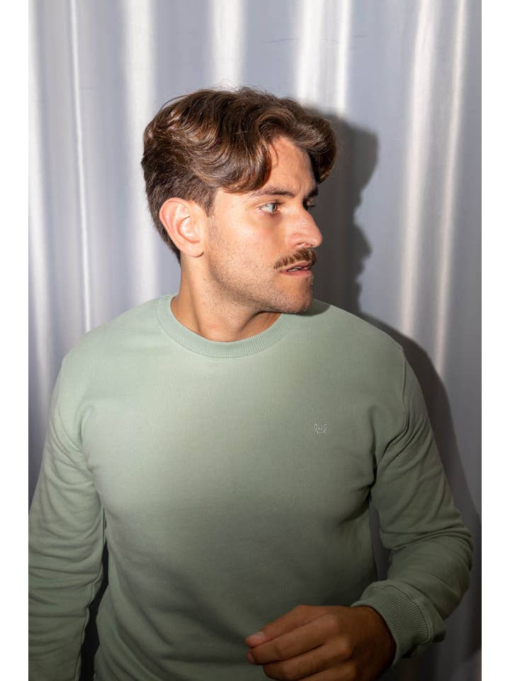 Custi Mikelo: Men's Clothing & Christmas Gifts - Wholesale Sweatshirt - Men's - Peach Touch Sweatshirt | Apple Green2