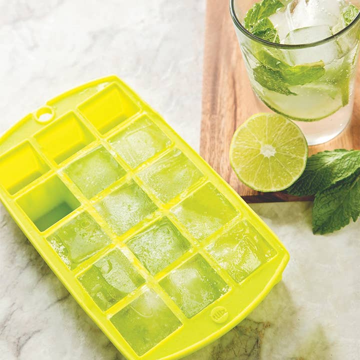 Fox Run Brands - Wholesale Ice Tray/Mold - TULZ Mini Ice Block Tray, Lime, 8.25" x 4.75" x 1.5"