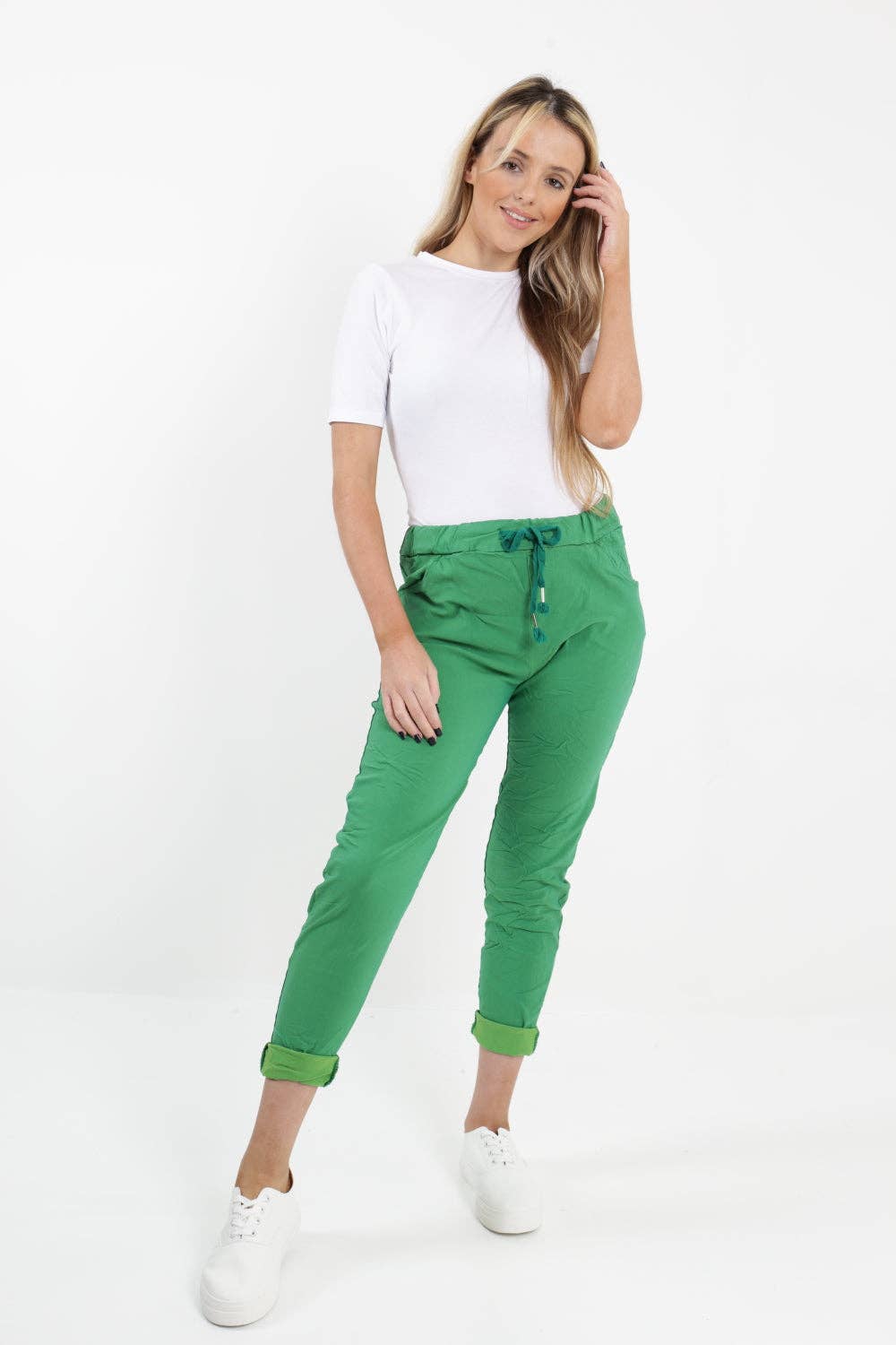 Miss Bold – Großhandel Hose – Damen – Einfarbige Zauberhose für Damen, italienisch, mehrfarbig28