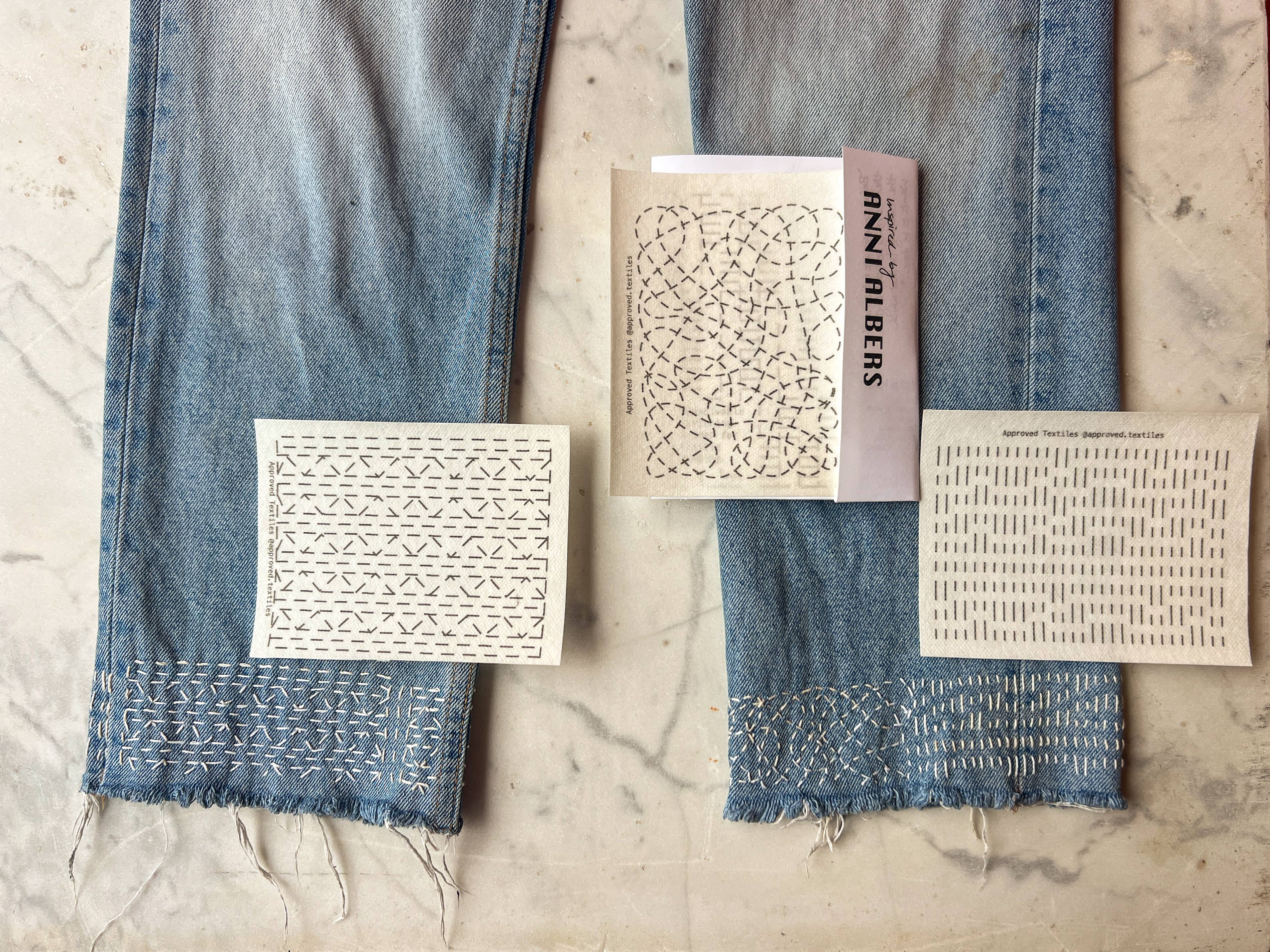 Approved Textiles – Engroshandel DIY-sysæt – Anni Albers Reparation + Udsmykningsoverførsel1