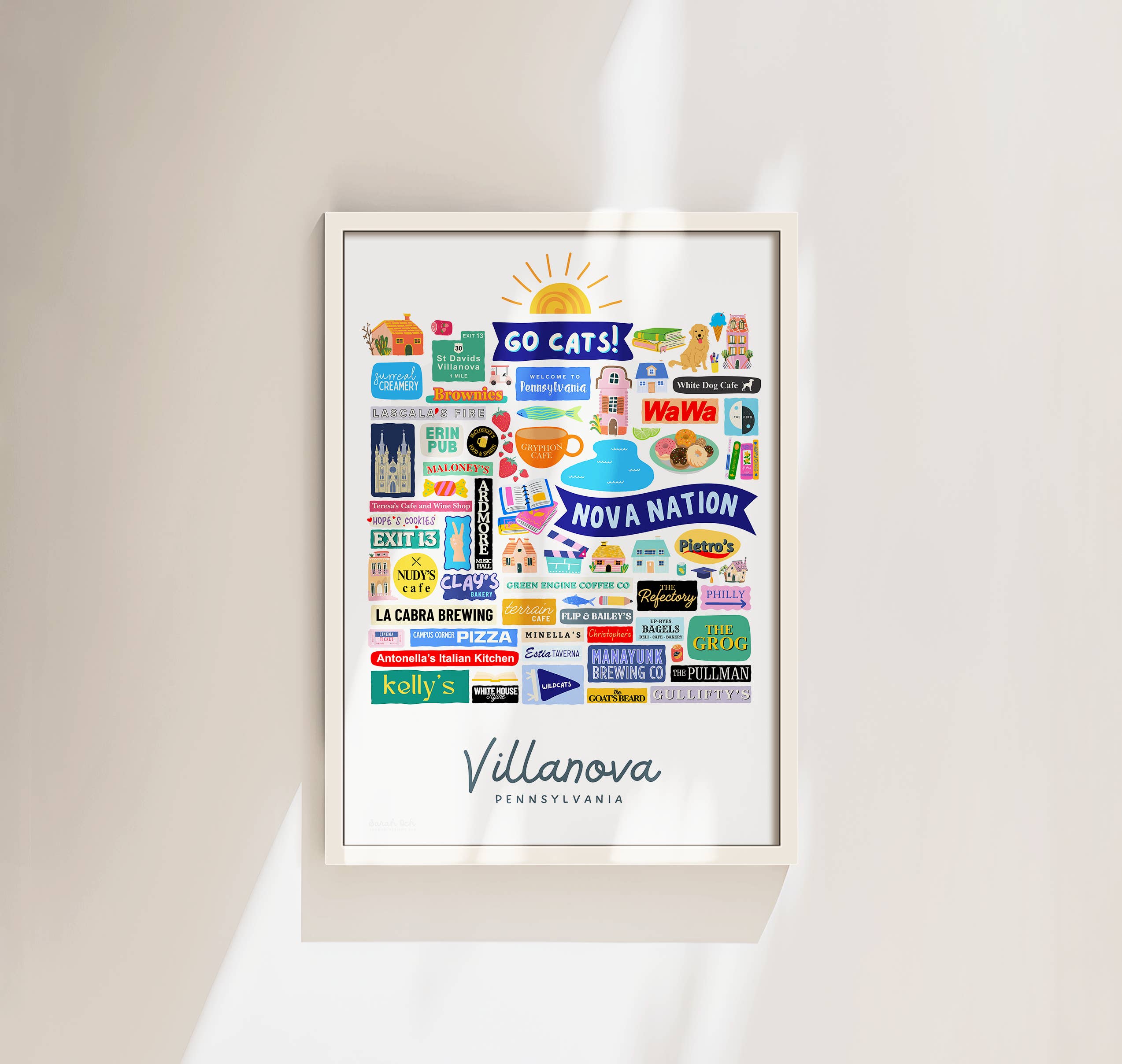 SochCo Designs - Wholesale Art Print - Villanova, PA