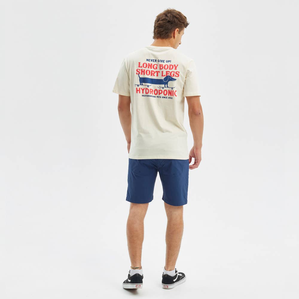 Hydroponic - Wholesale Screen Printed T-Shirt - Men's - Dachshund SS 01-Cream5