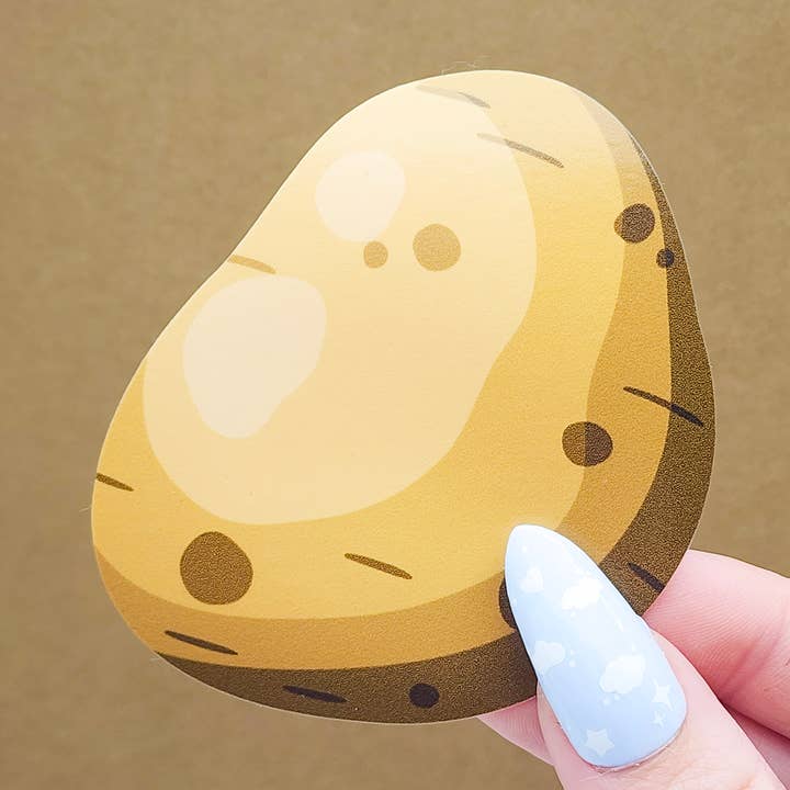Big Spud Potato Vinyl Sticker for wholesale by Toku Arts