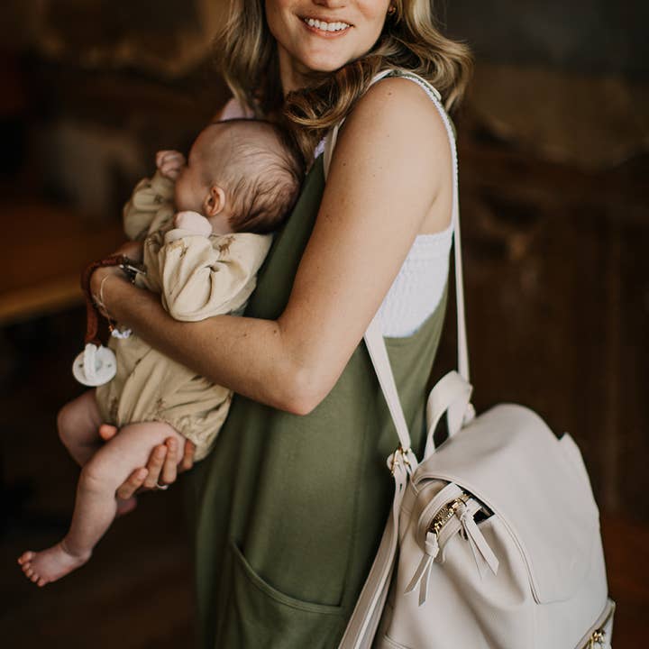 Rori & Rose – bolsa para fraldas - Bebé por atacado – Mochila para Mãe com Alça de Ombro e Cinto para Mala, Bolsa Impermeável Úmida e Seca3