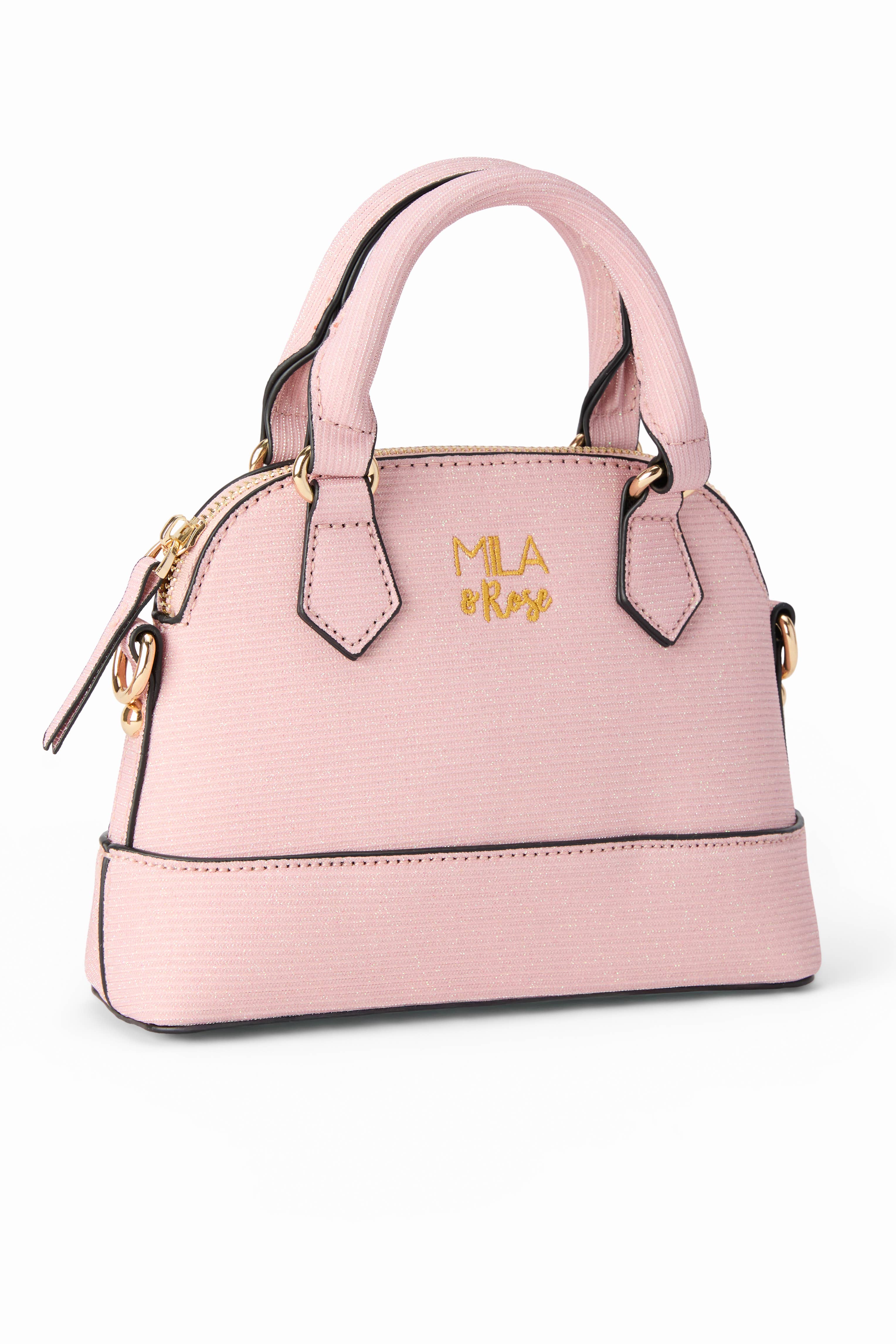 Mila & Rose - Wholesale Crossbody Bag - Kids - Light Pink Shimmer Girl's Crossbody Purse
