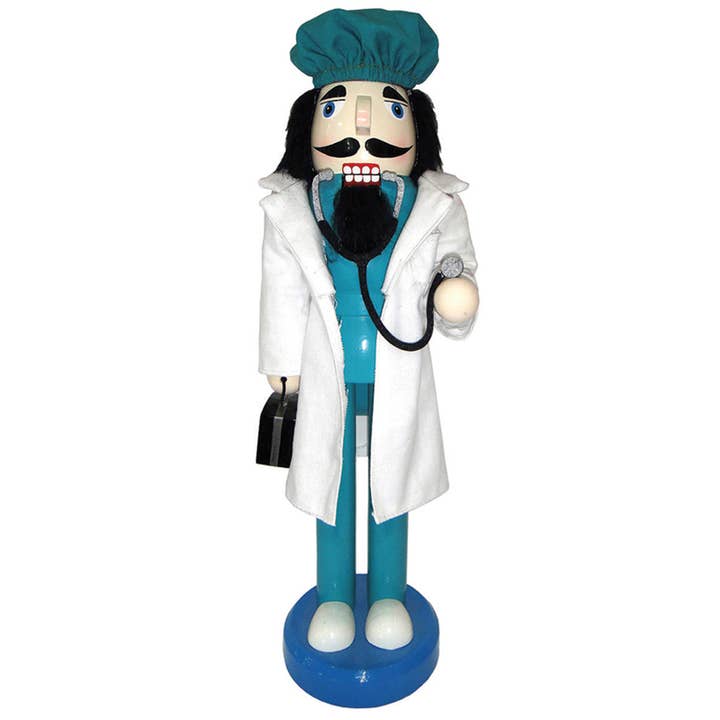 14" Doctor Nutcracker for wholesale by Santa’s Workshop Inc.