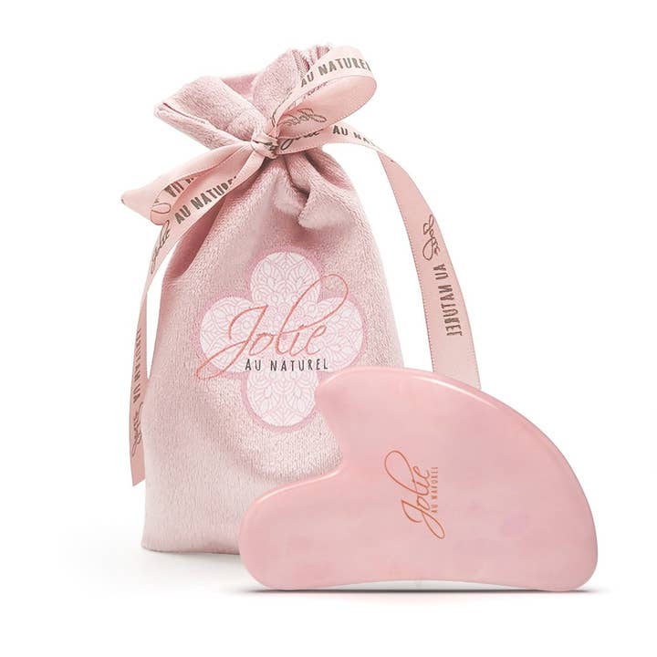 Jolie au Naturel - Wholesale Gua Sha Tool - Gua Sha Stone Rose Quartz I Face Massage I Anti Aging I Face Yoga1