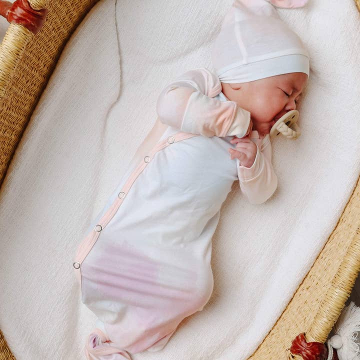 Copper Pearl - Wholesale Babygown - Baby - Newborn Knotted Gown - Nova4