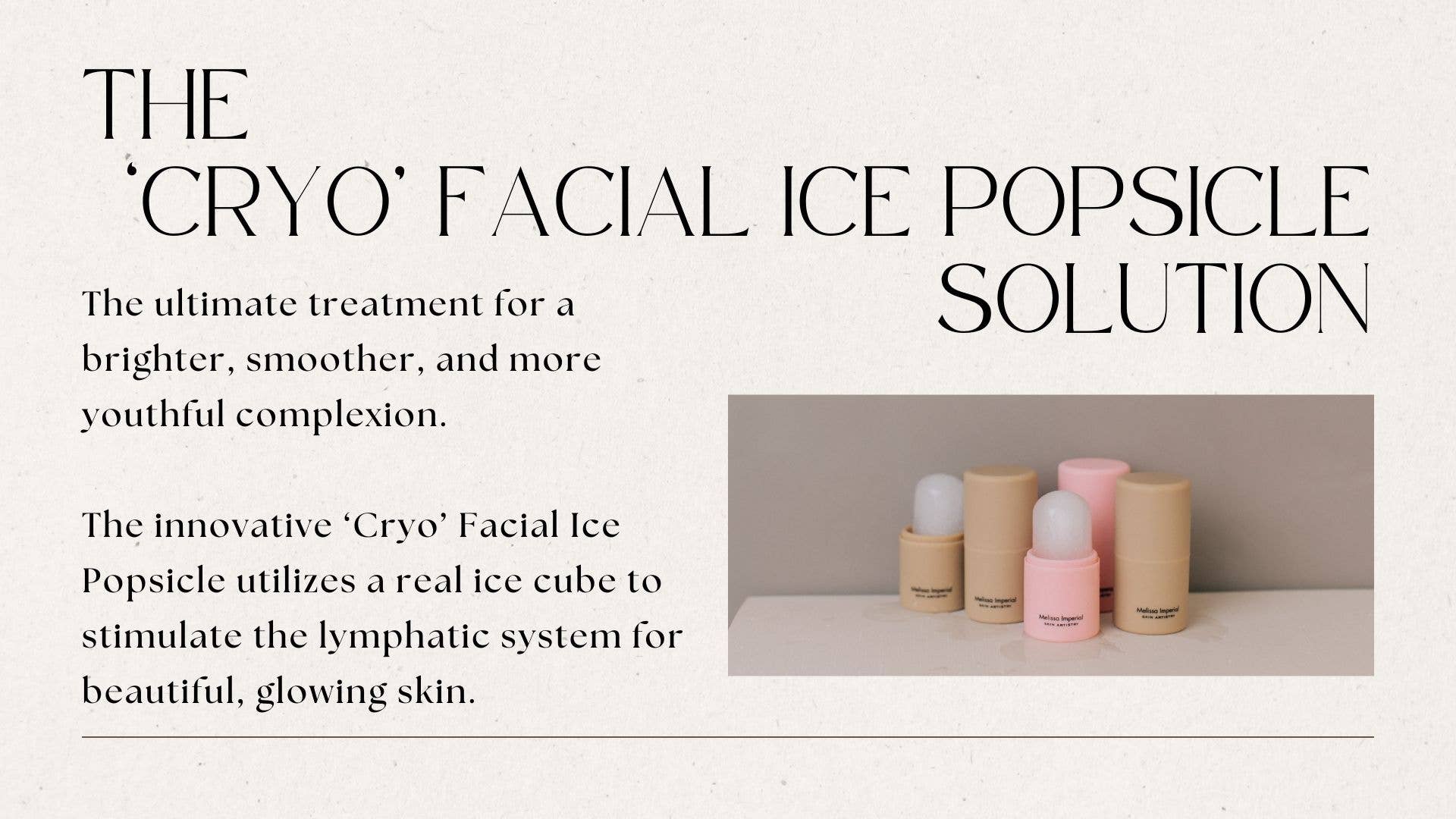Ivoire Ivory Cryo Facial Ice Pop – Outil Cryo Approuvé par les Spas en vente sur Faire12