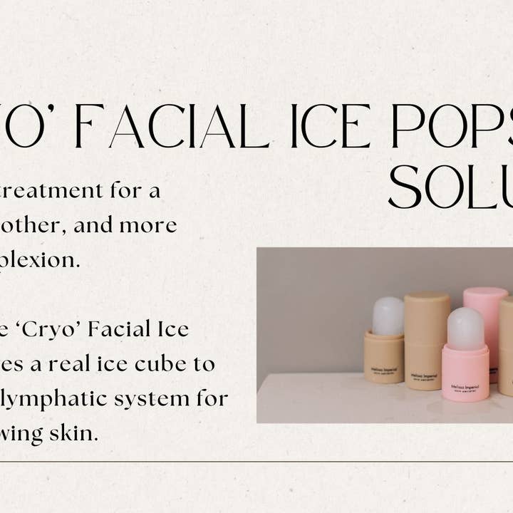 Ivory Cryo Facial Ice Pop – Spa-Approved Cryo Tool for wholesale on Faire12