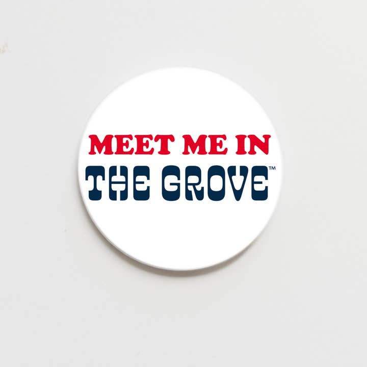 Good Vibez Collegiate - Wholesale Lapel Pin/Button - Ole Miss In The Grove Button 1