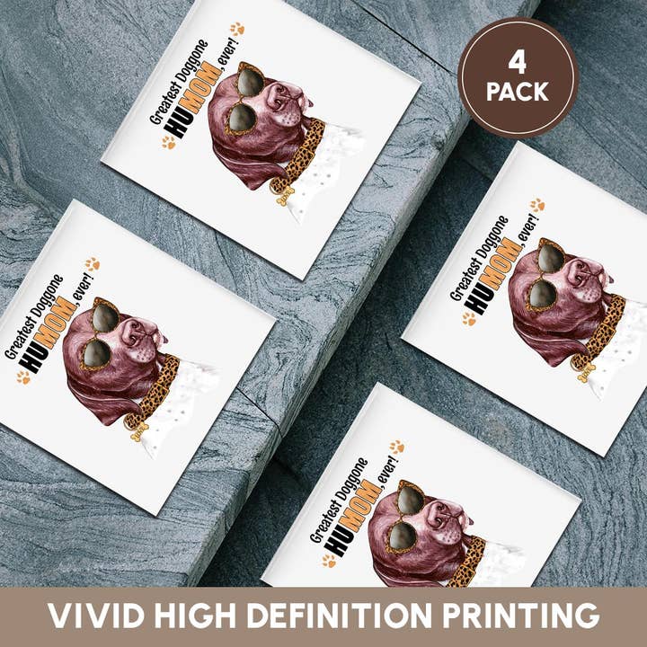 3dRose - Wholesale Coasters - 3dRose, German Shorthair Pointer Dog in Cheetah Print for Mothers Day, Coaster5