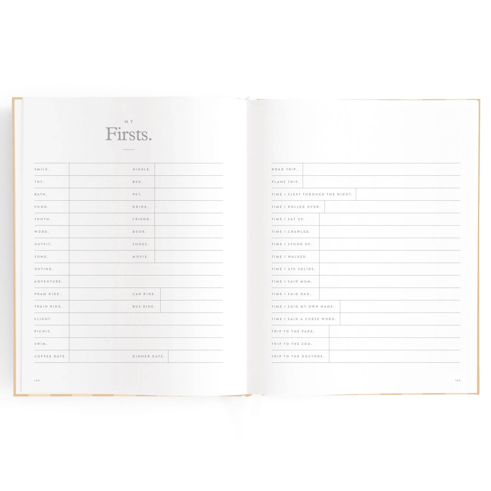 Fox & Fallow - Wholesale Memory book – Child & baby - Baby Book Coffee Stripe10