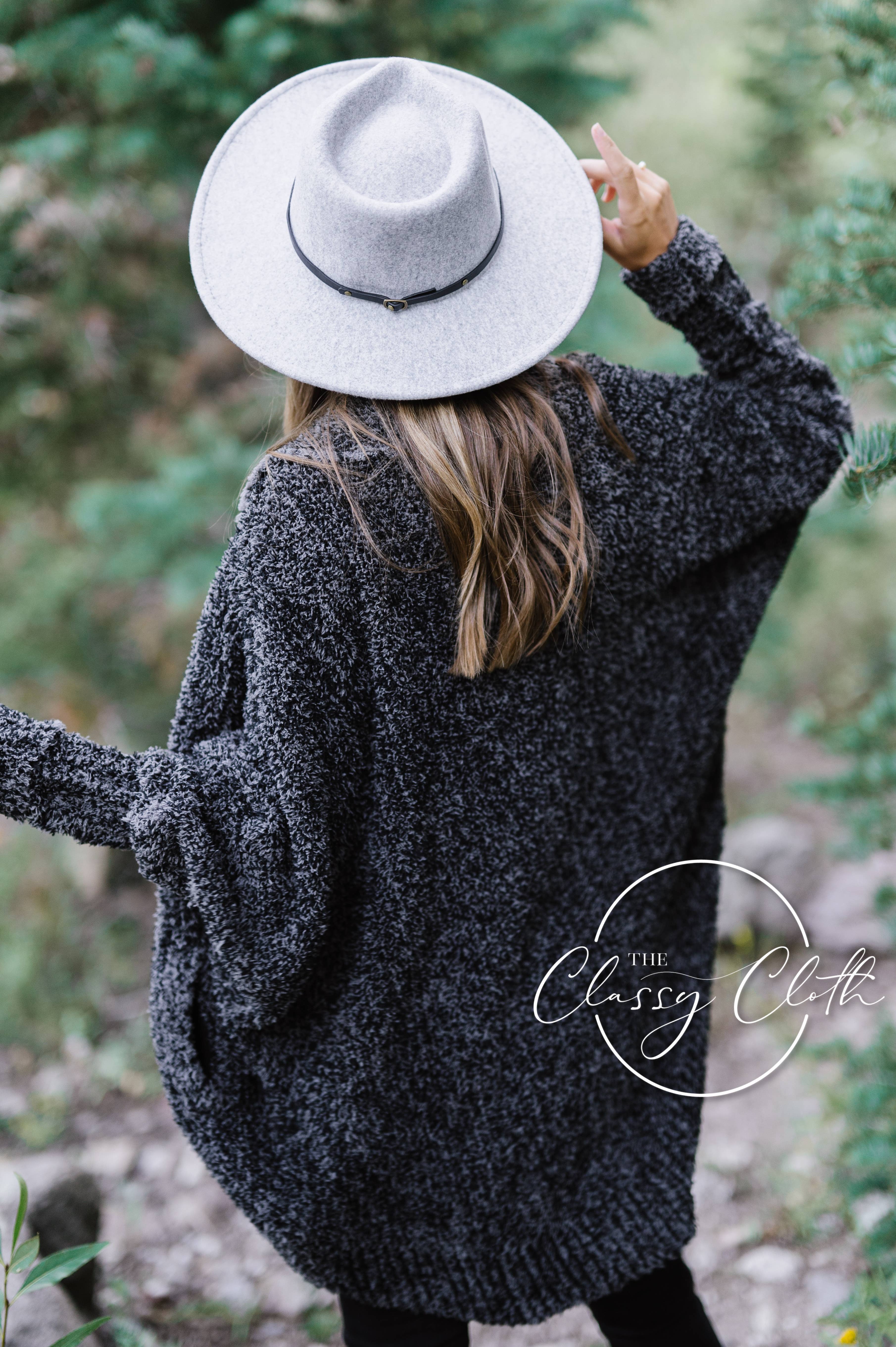 The Classy Cloth WS - Vendita all'ingrosso Cardigan - Donna - Cardigan Luxe - Nero Marled RTS1