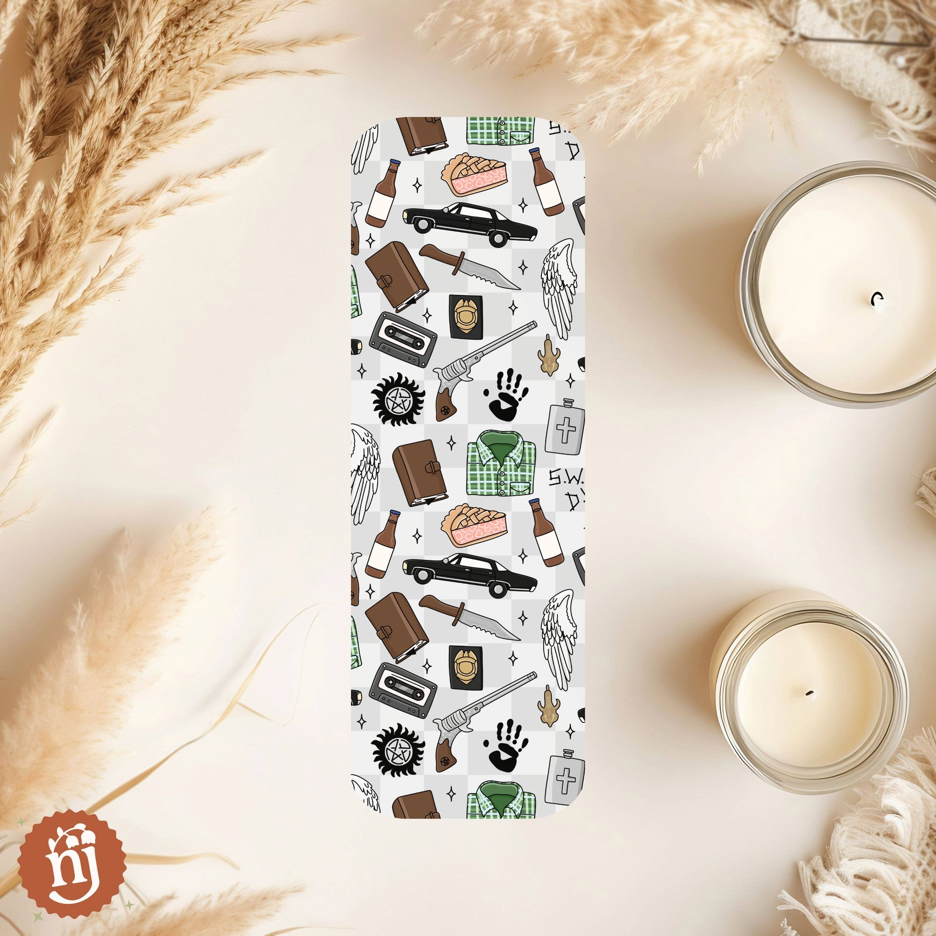 Nearly June Design Co - Wholesale Bladwijzer - Bovennatuurlijke Winchester Broers Geïnspireerde Boekenlegger4