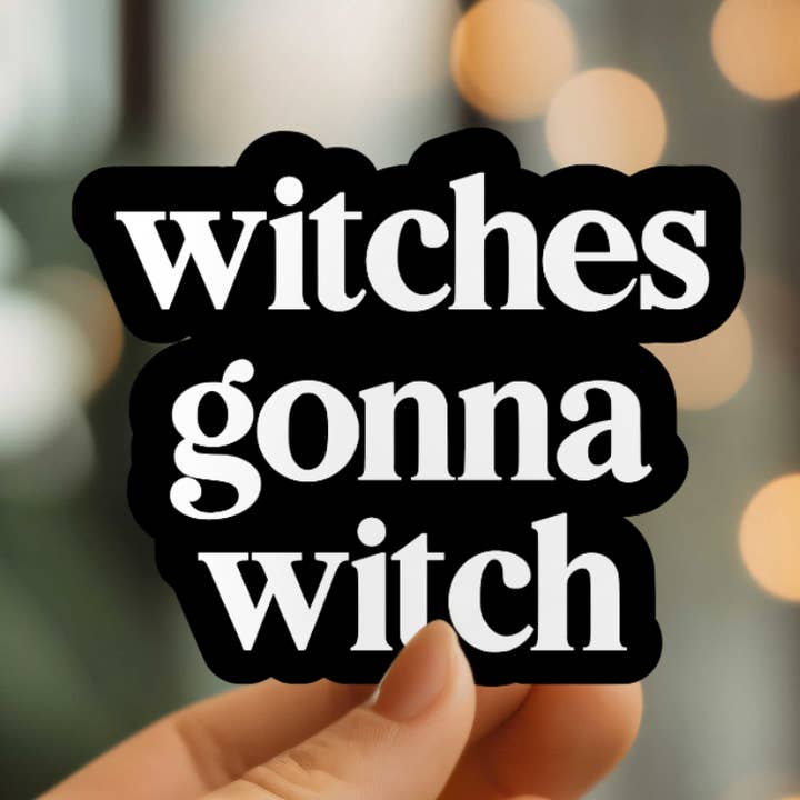 Adesivo Funny Witch Vinyl por atacado de Mystical Monkey Toes