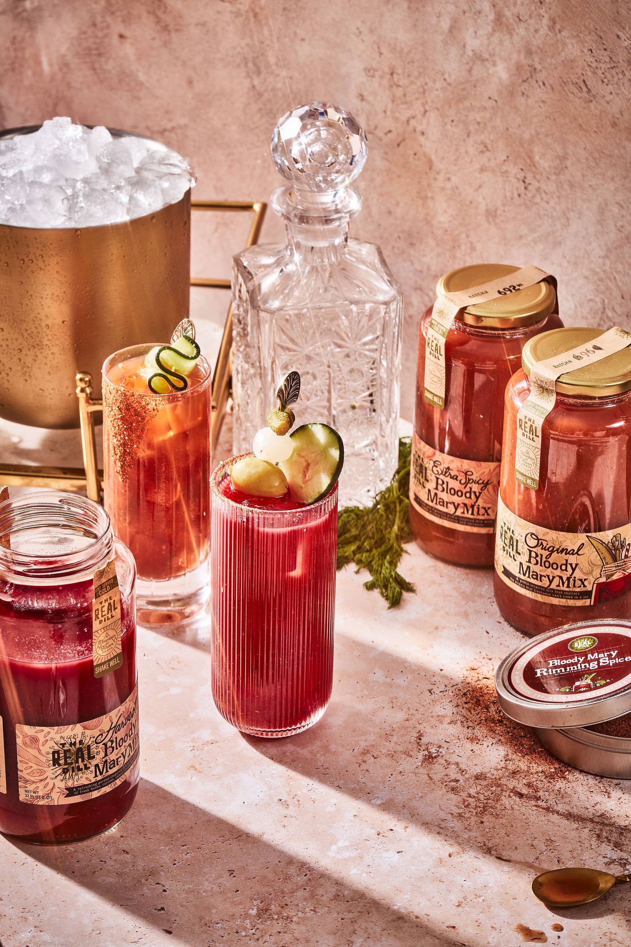 The Real Dill - Wholesale Cocktail Mix/Syrup - Original Bloody Mary Mix, 32 oz5