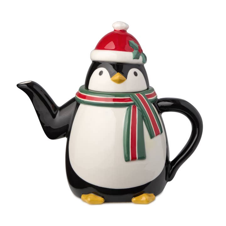 Certified International - Wholesale Tea Pot - Christmas Whimsy Penguin 3-D Teapot 36 oz.1