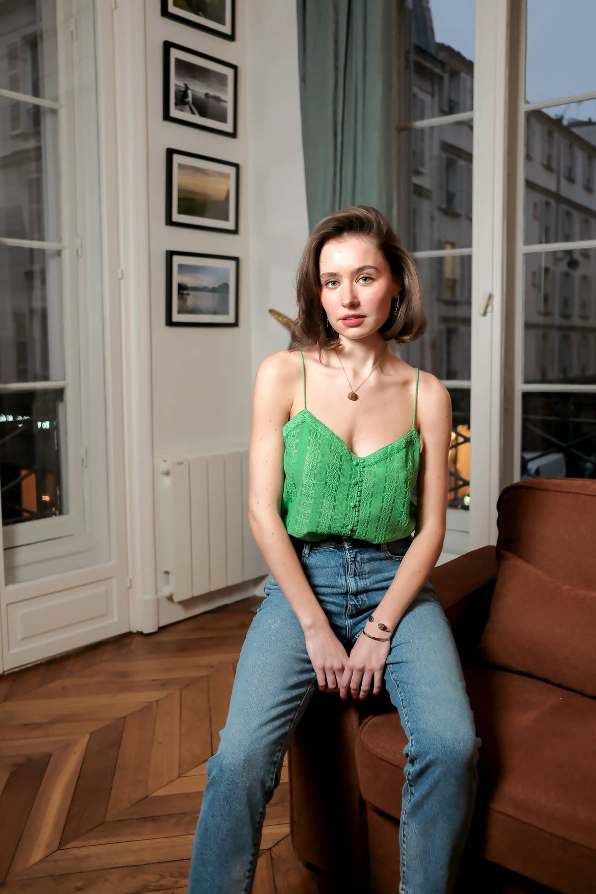 LOVIE & CO - Vente Chemisier – femme - Top caraco à dentelle - 4825T-LEAH10