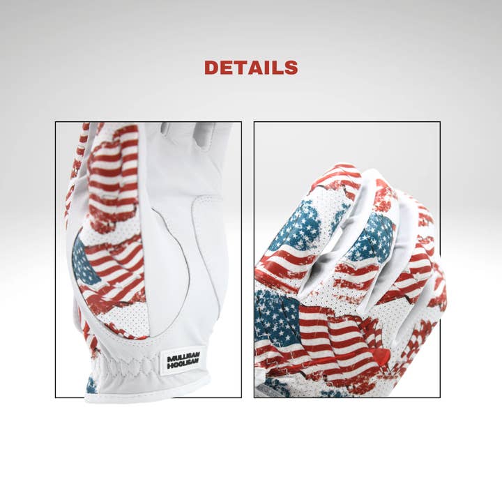 Drapeau USA Gant de golf pour homme avec drapeau patriotique des États-Unis | MULLIGAN HOOLIGAN® en vente sur Faire5