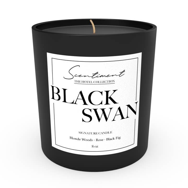 Black Swan Candle for wholesale by Scentiment