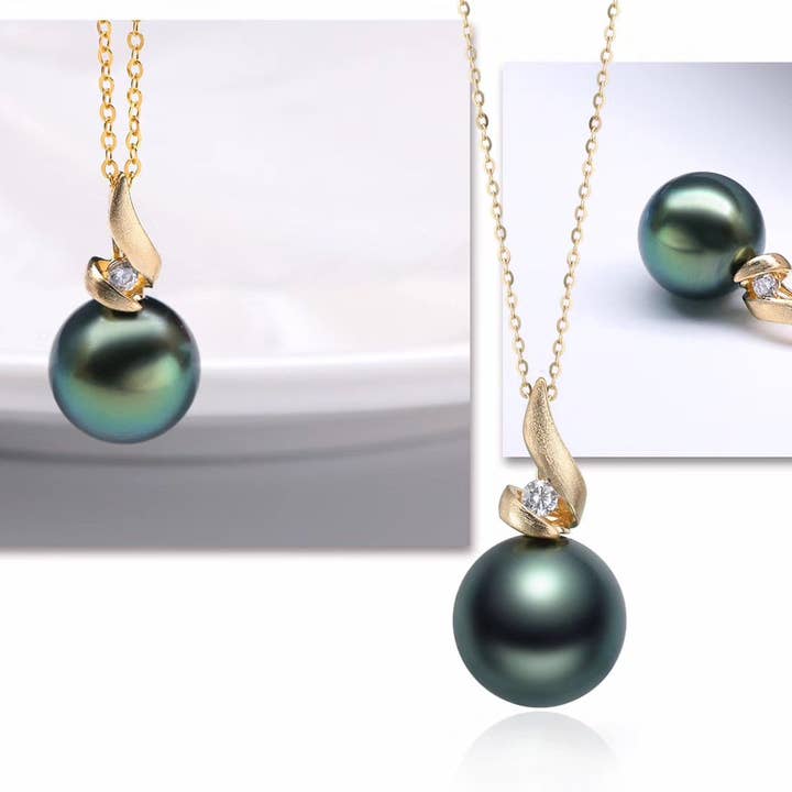 G14K/G18k Burning Flame Edison Pearl Pendant for wholesale by Timeless Pearl