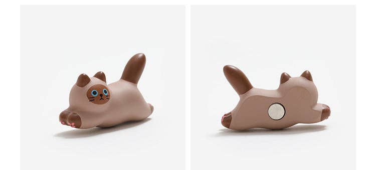 Gohobi （We cover U.S. import duties） - Venta al por mayor Imanes - Imán para refrigerador con adorno de gato de cerámica hecho a mano Gohobi15