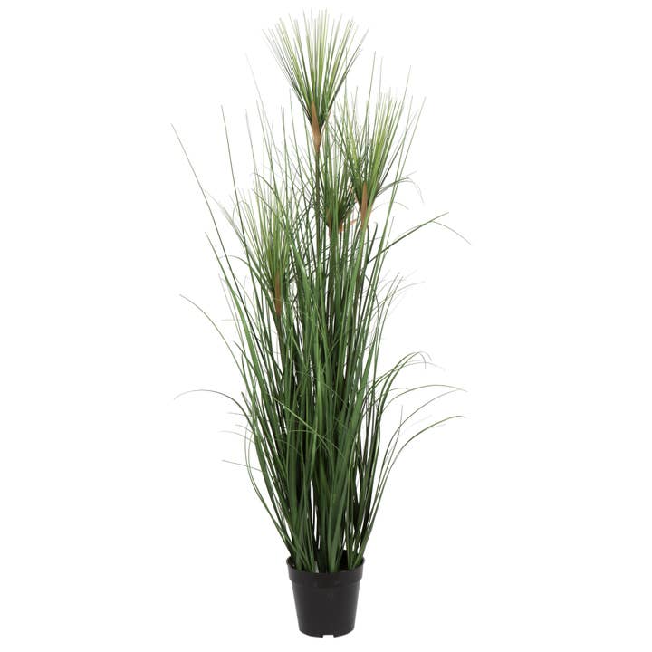 Vickerman 48" Artificial Potted Green Grass. for wholesale by Vickerman