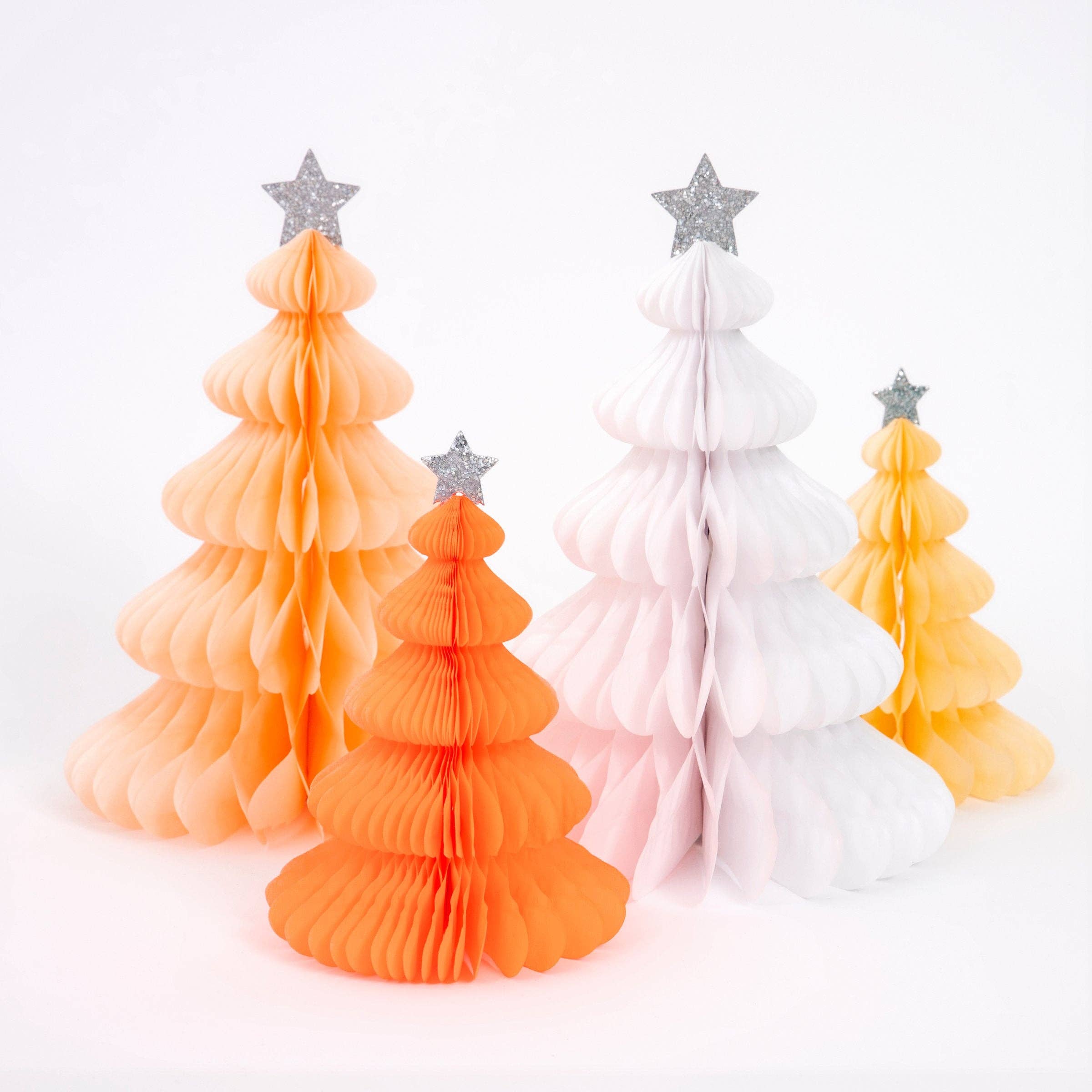 Meri Meri – wholesale Christmas decoration – Rainbow Forest Honeycomb Decorations1