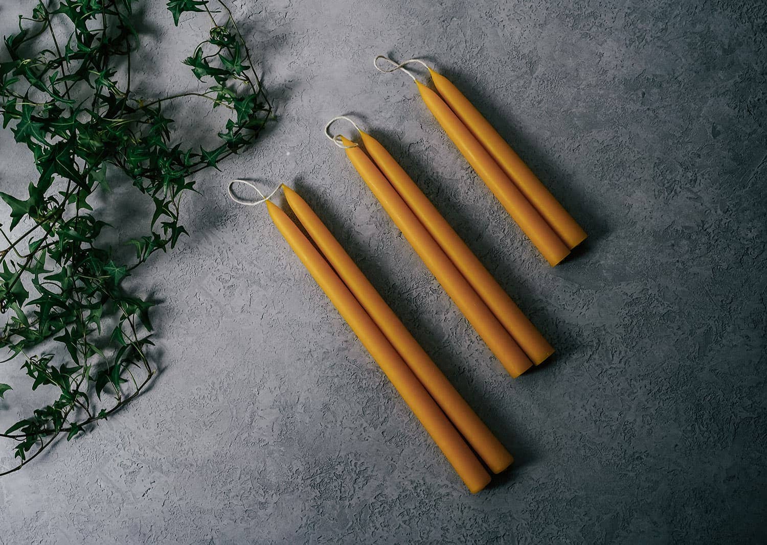 Skär Organics - Vente Bougies/bougeoirs coniques - Bougie dînatoire conique en cire d’abeille biologique2