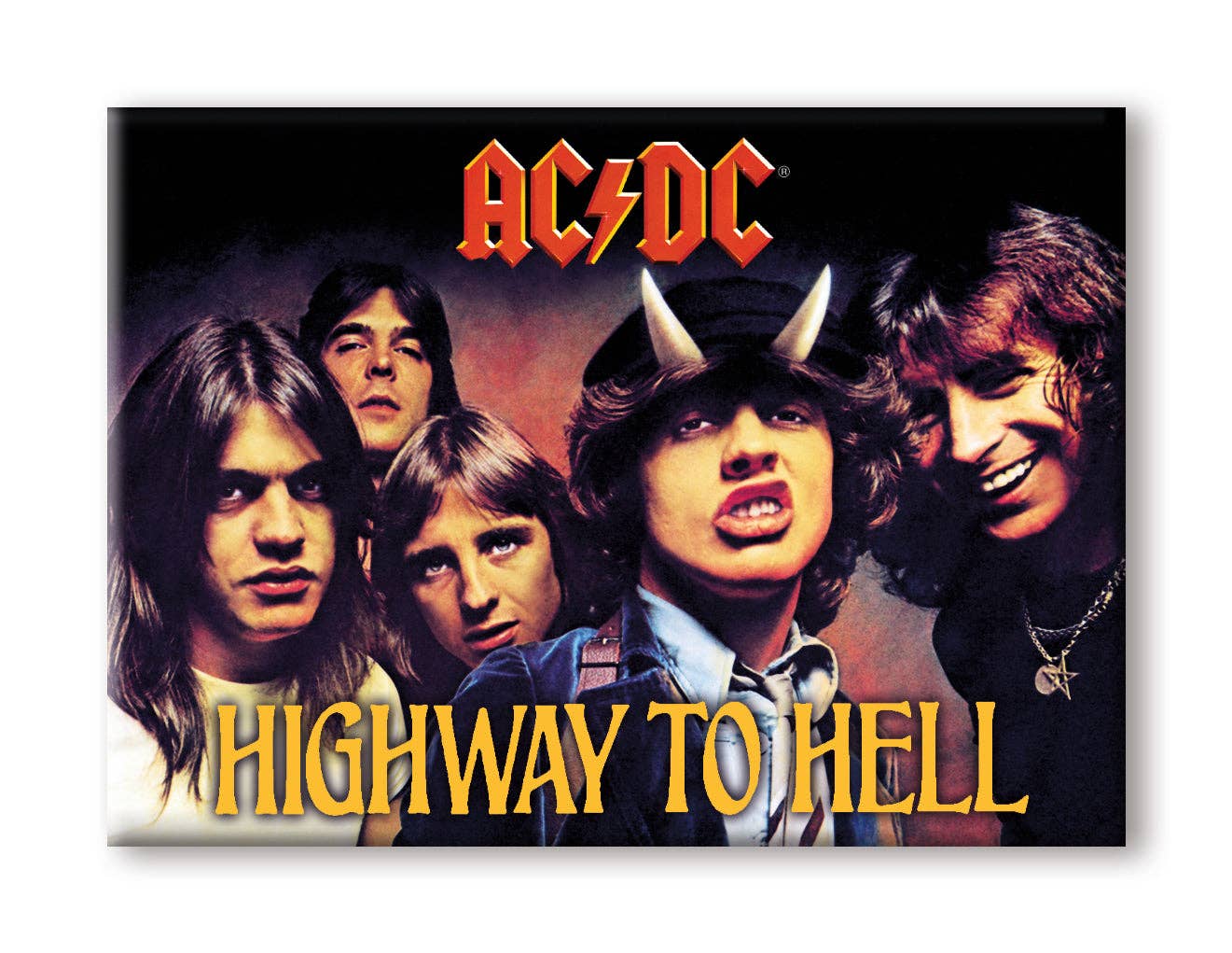 Great Stuff Novelties (GSN) by NMR Brands - Wholesale Magnet - AC/DC - Highway to Hell Album Flat Magnet (2.5" x 3.5")0