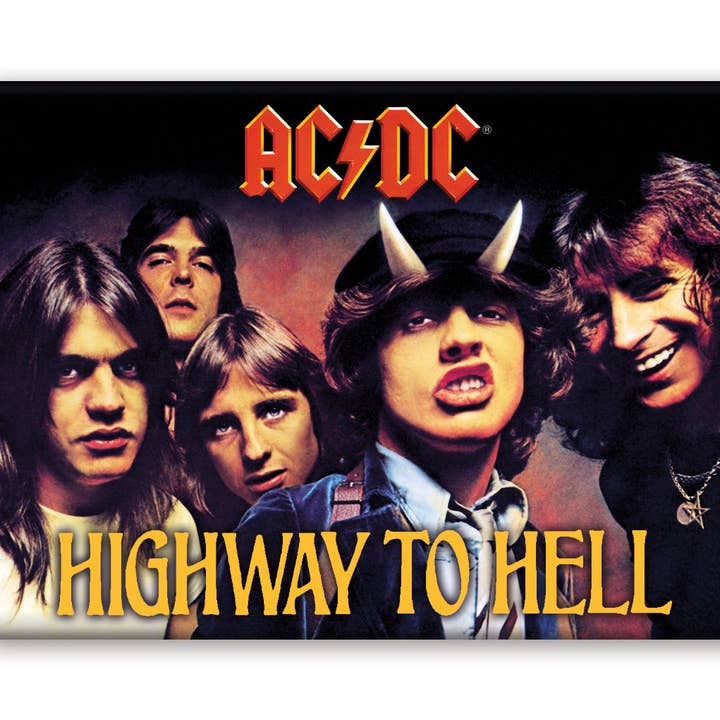 Great Stuff Novelties (GSN) by NMR Brands - Wholesale Magnet - AC/DC - Highway to Hell Album Flat Magnet (2.5" x 3.5")