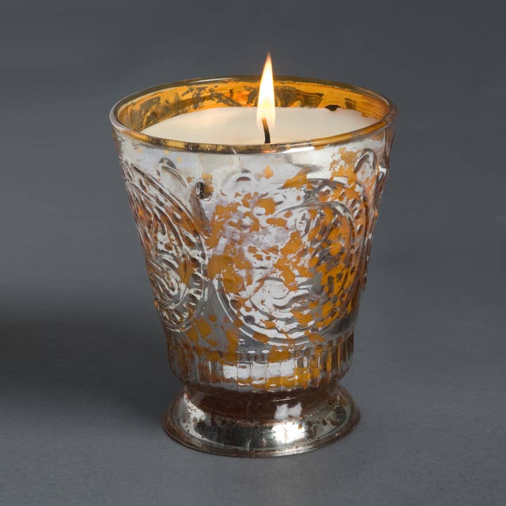 Himalayan Candles - Wholesale Jar/Filled Candle - Himalayan Handmade Candles Fleur de Lys Glass Candles3