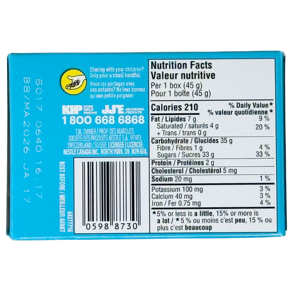 Echo Sales America – wholesale Chokladkaka – Smarties Födelsedagstårta - 45g låda 24 KORT DATUM RENSNING1