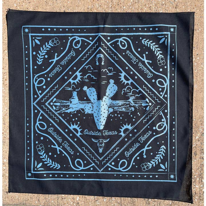 Outside, Texas - Wholesale Bandana - Unisex - Palo Pera Bandana2