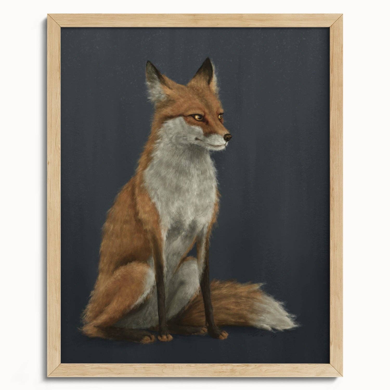 The Ugly Cat Studio - Wholesale Art Print - Red Fox Fine Art Print - Blue Edition21