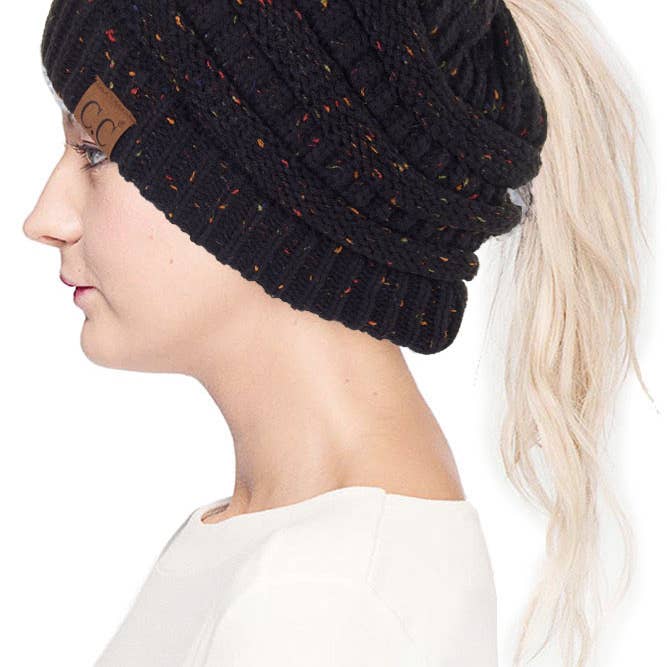 Hana – wholesale Mössa - Dam – C.C Confetti Hästsvans Messy Bun Beanie