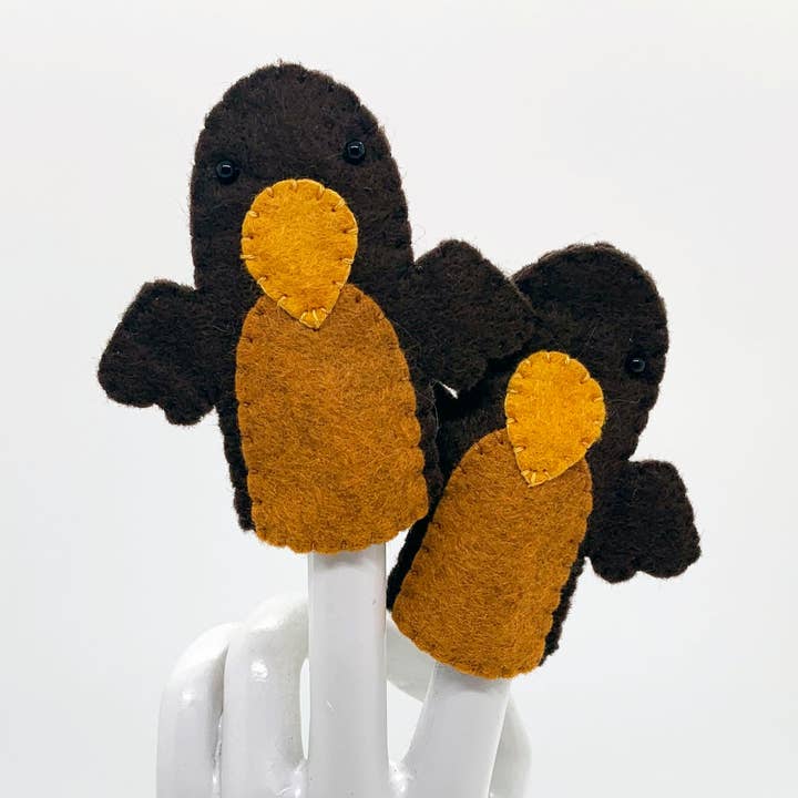 Robin Felt vingerpop voor wholesale door Lumpy Buttons