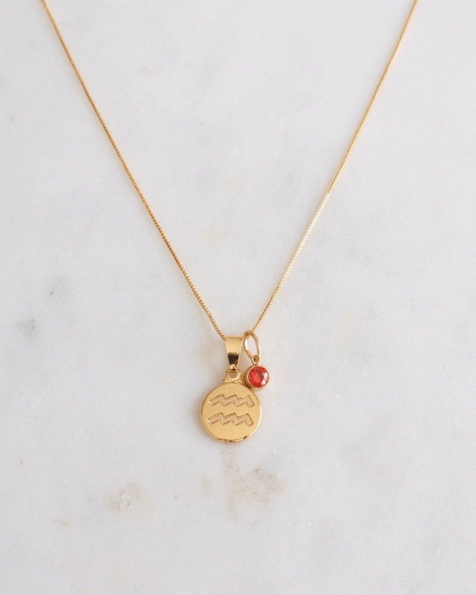 ERIJEWELRY - Venta al por mayor Collares con colgantes/abalorios - Collar del zodíaco Aquarius3