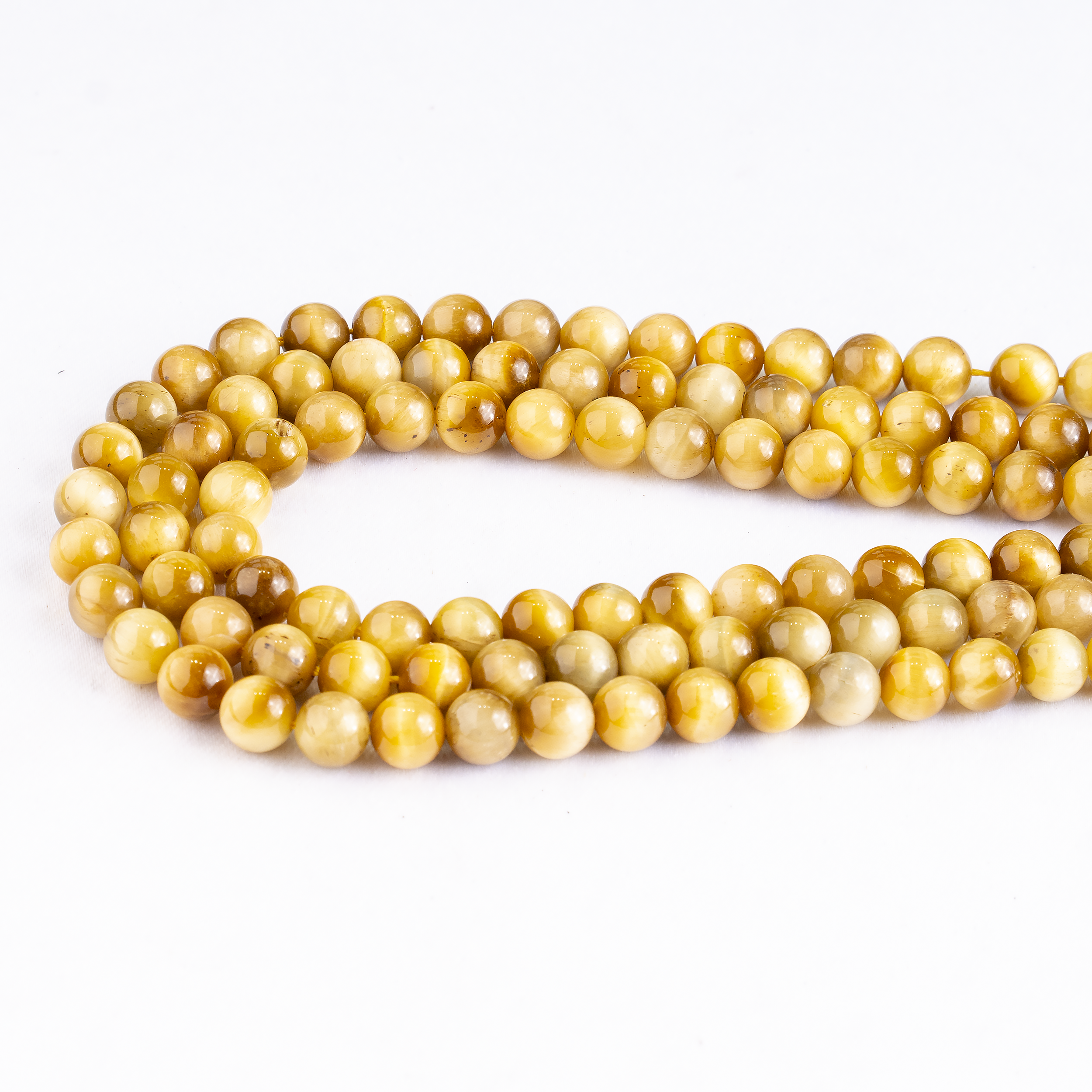 Soothing Crystals Beads - Wholesale Beads - Crystal Round Beads | Tiger Cats Eye Yellow | Gemstone Beads2