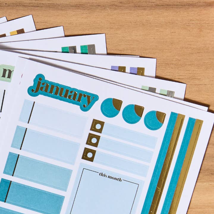 Erin Condren Design - Wholesale Sticker - Monthly Sticker Book - Edition 115