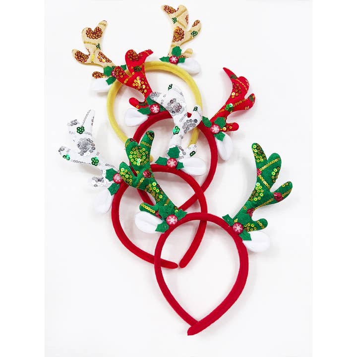 Sparkling Deer Antlers Sequins Headband for wholesale by Love and Repeat