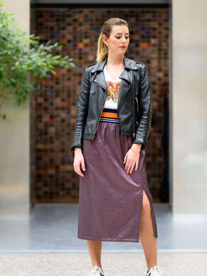 Isaure Rose Skirt for wholesale by Les Petits Lots